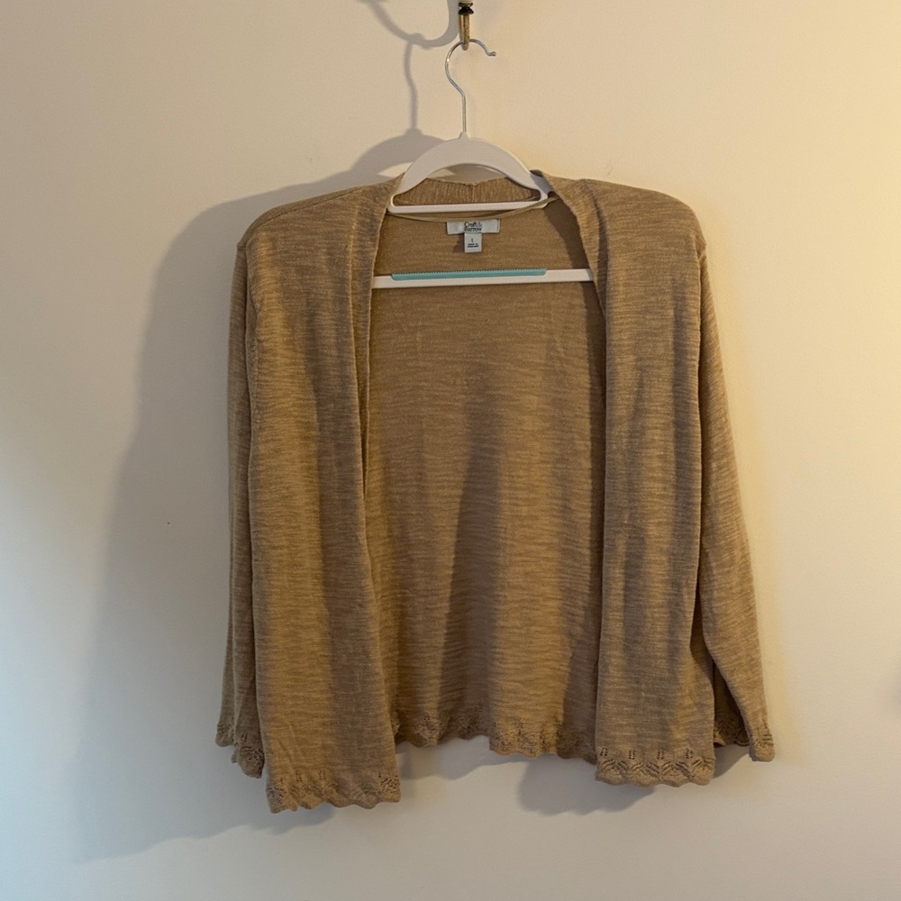Croft & Barrow Women's Tan Cardigan